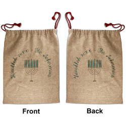 Hanukkah Santa Sack - Front & Back (Personalized)