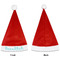 Hanukkah Santa Hats - Front and Back (Single Print) APPROVAL