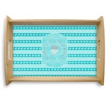 Hanukkah Natural Wooden Tray - Small (Personalized)