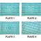 Hanukkah Set of Rectangular Appetizer / Dessert Plates (Approval)