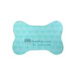 Hanukkah Bone Shaped Dog Food Mat (Small) (Personalized)