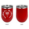 Hanukkah Stainless Wine Tumblers - Red - Single Sided - Approval