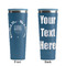 Hanukkah Steel Blue RTIC Everyday Tumbler - 28 oz. - Front and Back