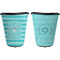 Hanukkah Trash Can Black - Front and Back - Apvl