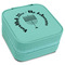 Hanukkah Travel Jewelry Boxes - Leatherette - Teal - Angled View