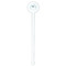 Hanukkah White Plastic 7" Stir Stick - Round - Single Stick