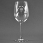 Hanukkah Wine Glass (Single) (Personalized)