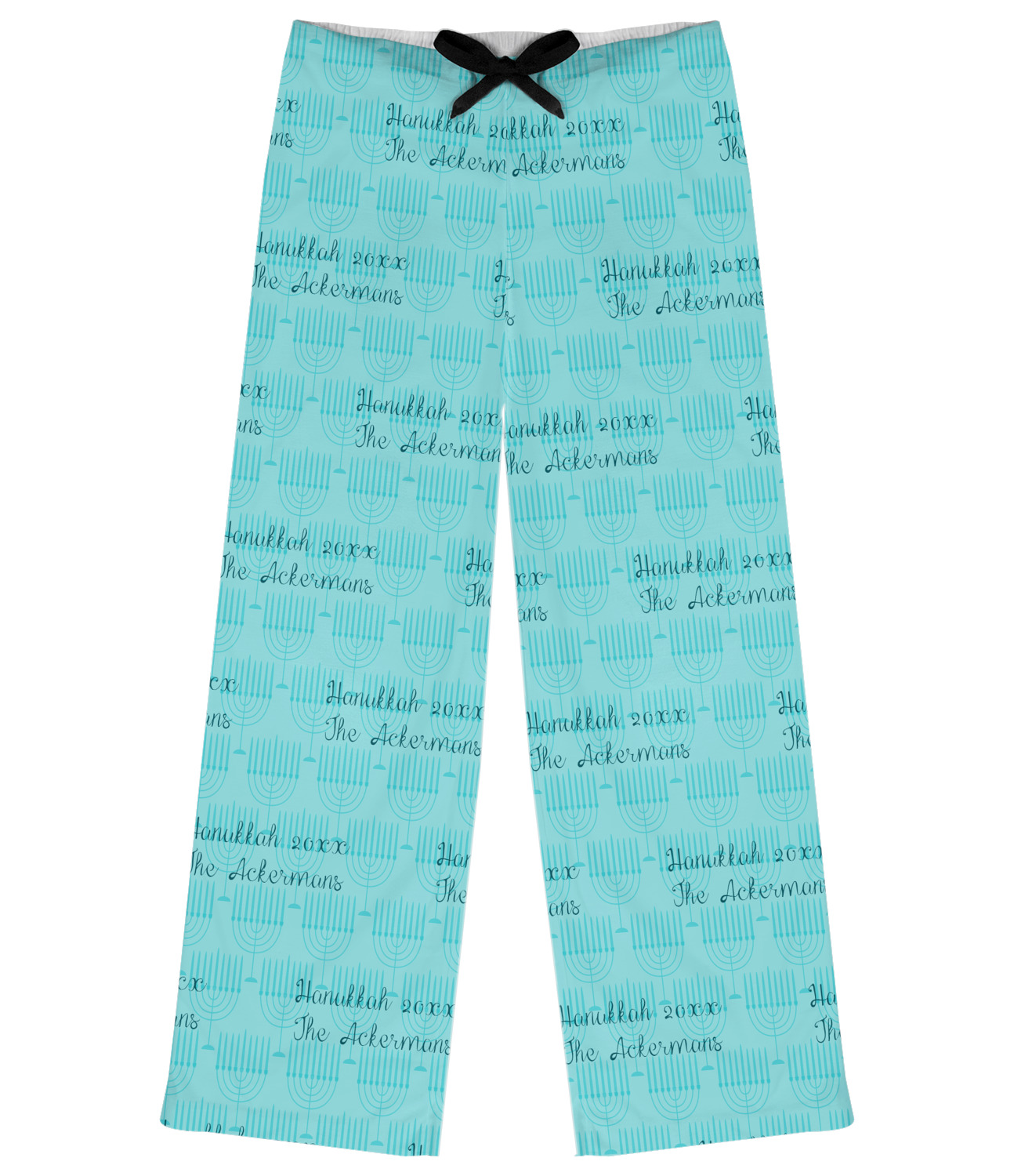 Hanukkah Design Custom Womens Pajama Pants