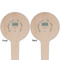 Hanukkah Wooden 4" Food Pick - Round - Double Sided - Front & Back