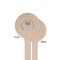 Hanukkah Wooden 6" Stir Stick - Round - Single Sided - Front & Back