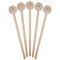 Hanukkah Wooden 7.5" Stir Stick - Round - Fan View