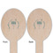 Hanukkah Wooden Food Pick - Oval - Double Sided - Front & Back