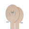 Hanukkah Wooden Food Pick - Oval - Single Sided - Front & Back