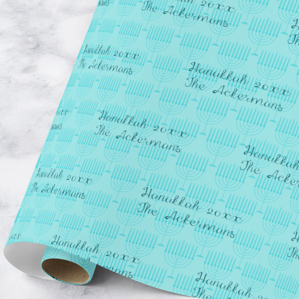 Custom Hanukkah Wrapping Paper Roll - Large (Personalized)