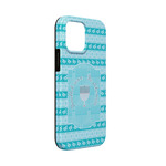 Hanukkah iPhone Case - Rubber Lined - iPhone 13 Mini (Personalized)