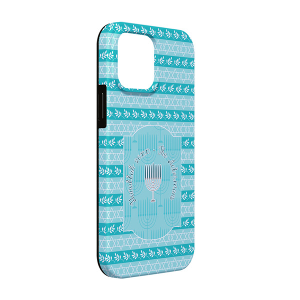 Custom Hanukkah iPhone Case - Rubber Lined - iPhone 13 Pro (Personalized)