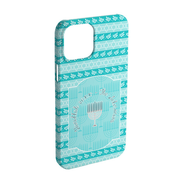 Custom Hanukkah iPhone Case - Plastic - iPhone 15 Pro (Personalized)