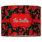 Chili Peppers 16" Drum Lampshade - FRONT (Fabric)