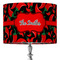 Chili Peppers 16" Drum Lampshade - ON STAND (Fabric)