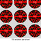 Chili Peppers 2" Multipurpose Round Labels - Sheet