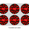 Chili Peppers 3" Multipurpose Round Labels - Sheet