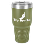 Chili Peppers 30 oz Stainless Steel Tumbler - Olive - Single-Sided (Personalized)