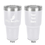 Chili Peppers 30 oz Stainless Steel Tumbler - White - Double-Sided (Personalized)