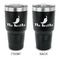 Chili Peppers 30 oz Stainless Steel Ringneck Tumblers - Black - Double Sided - APPROVAL