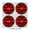 Chili Peppers 4" Multipurpose Round Labels - Sheet