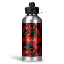 Chili Peppers Water Bottles - 20 oz - Aluminum (Personalized)