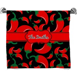 Chili Peppers Bath Towel (Personalized)