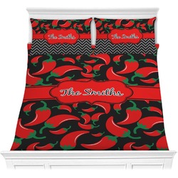 Chili Peppers Comforter Set - Full / Queen (Personalized)