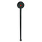 Chili Peppers Black Plastic 7" Stir Stick - Round - Single Stick