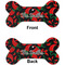 Chili Peppers Ceramic Flat Ornament - Bone Front & Back (APPROVAL)