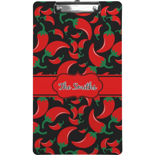 Custom Chili Peppers Clipboard (Legal Size) (Personalized)