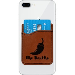 Chili Peppers Leatherette Phone Wallet (Personalized)