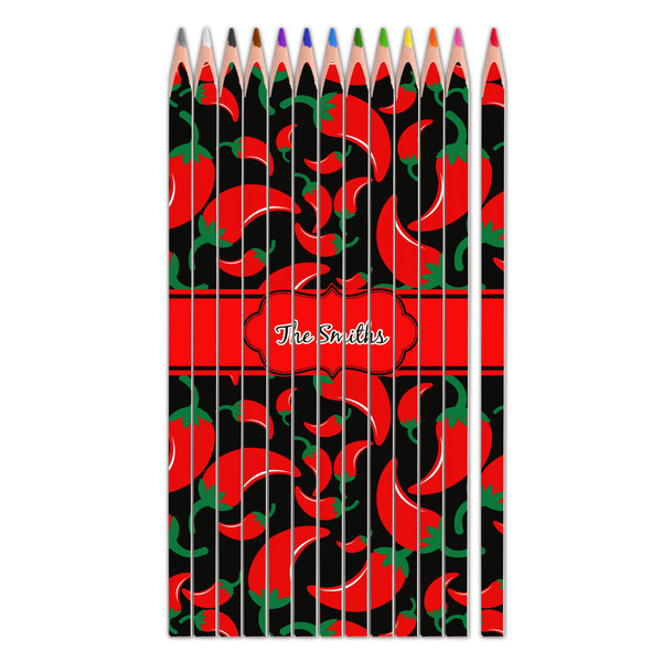 Custom Chili Peppers Colored Pencils (Personalized)