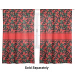 Chili Peppers Curtain Panel - Custom Size