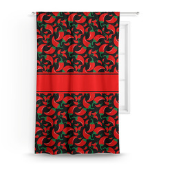 Chili Peppers Curtain Panel - Custom Size