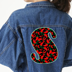 Chili Peppers Twill Iron On Patch - Custom Shape - 3XL - Set of 4 (Personalized)