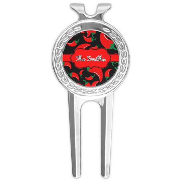 Custom Chili Peppers Golf Divot Tool & Ball Marker (Personalized)