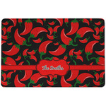 Chili Peppers Dog Food Mat w/ Name or Text