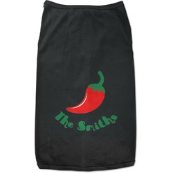 Chili Peppers Black Pet Shirt - 2XL (Personalized)