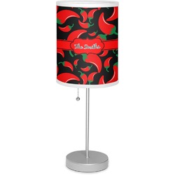 Chili Peppers 7" Drum Lamp with Shade Linen (Personalized)