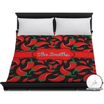 Chili Peppers Duvet Cover - King (Personalized)