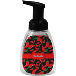 Chili Peppers Foam Soap Bottle - Black (Personalized)