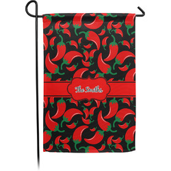Chili Peppers Small Garden Flag - Single Sided w/ Name or Text