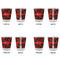 Chili Peppers Glass Shot Glass - Standard - Set of 4 - APPROVAL