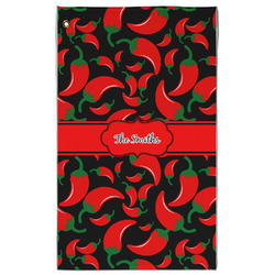 Chili Peppers Golf Towel - Poly-Cotton Blend w/ Name or Text