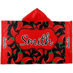 Chili Peppers Kids Hooded Towel (Personalized)